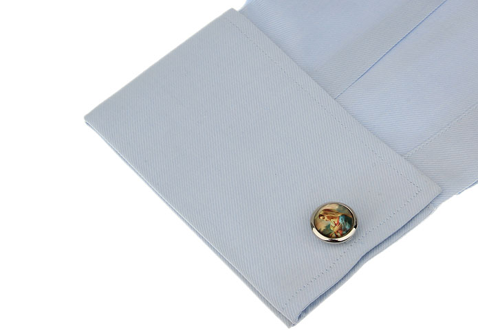 Blessed Virgin Mary Cufflinks Multi Color Fashion Cufflinks Printed Cufflinks Religious and Zen Wholesale & Customized CL655290