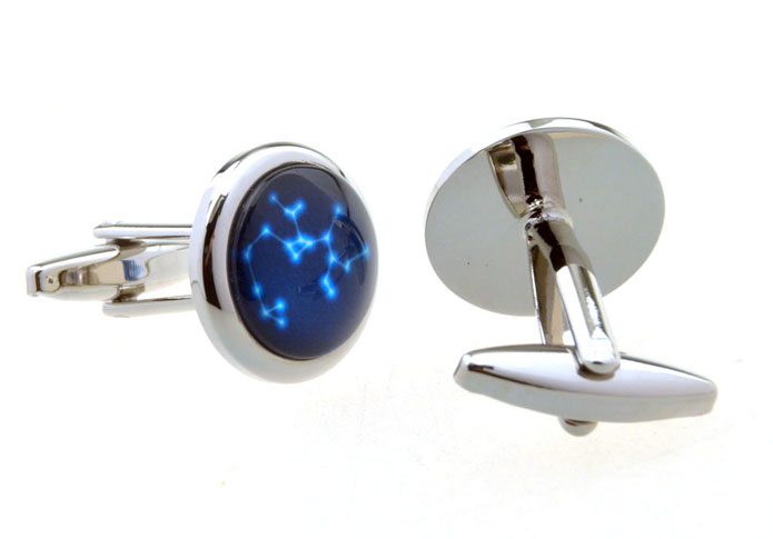 Sagittarius Cufflinks  Blue Elegant Cufflinks Printed Cufflinks Constellation Wholesale & Customized  CL656368