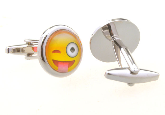 Blink Cufflinks  Yellow Lively Cufflinks Printed Cufflinks Funny Wholesale & Customized  CL656379