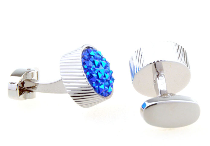  Blue Elegant Cufflinks Printed Cufflinks Wholesale & Customized  CL656399