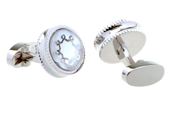  White Purity Cufflinks Printed Cufflinks Wholesale & Customized  CL656414