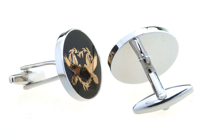 Pigeon Cufflinks  Gold Luxury Cufflinks Printed Cufflinks Flags Wholesale & Customized  CL656883