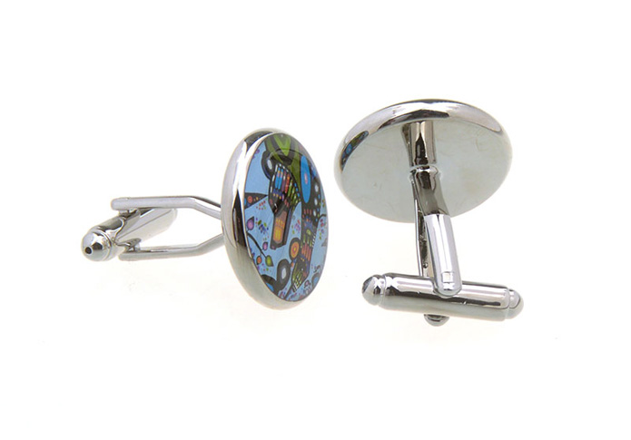  Multi Color Fashion Cufflinks Printed Cufflinks Flags Wholesale & Customized  CL657338