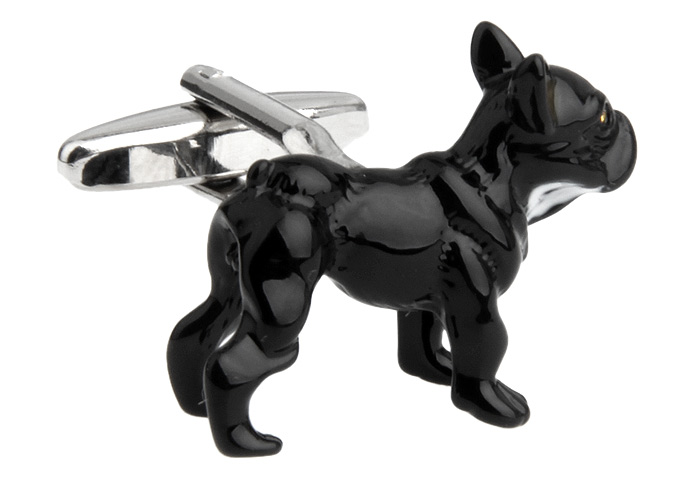 The black dog Cufflinks Black Classic Cufflinks Printed Cufflinks Animal Wholesale & Customized CL720726