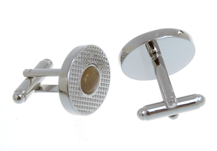 Button Cufflinks  Khaki Dressed Cufflinks Gem Cufflinks Wholesale & Customized  CL657286