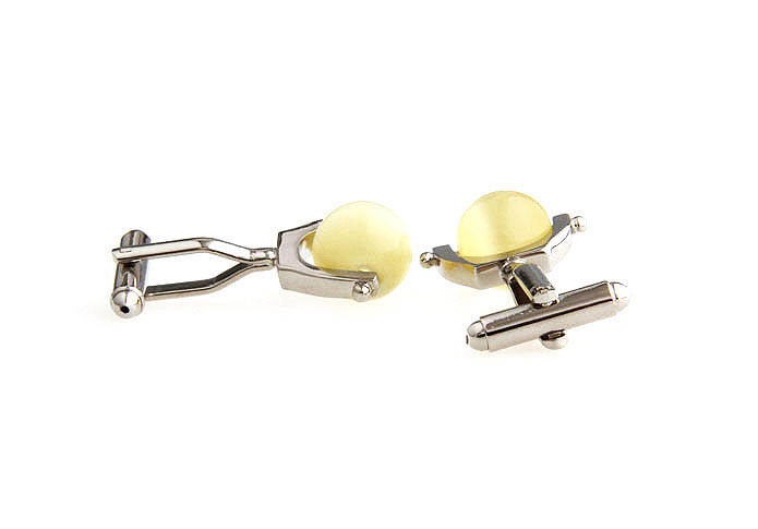  Yellow Lively Cufflinks Gem Cufflinks Wholesale & Customized  CL660648