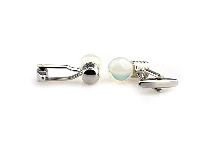 Crystal Lamp Cufflinks  White Purity Cufflinks Glass Cufflinks Tools Wholesale & Customized  CL651170