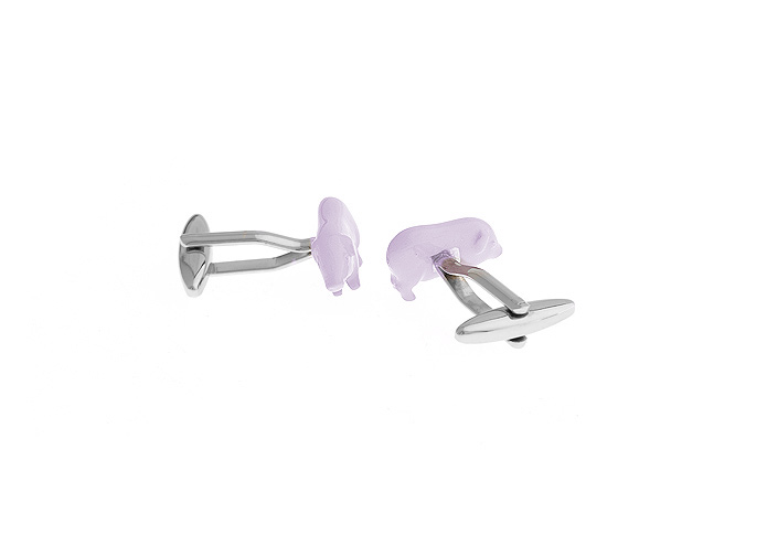 Fat pig Cufflinks  Purple Romantic Cufflinks Paint Cufflinks Animal Wholesale & Customized  CL610791