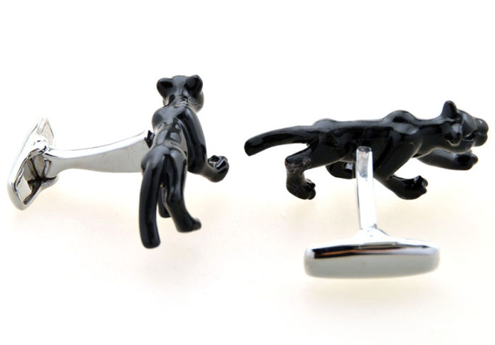 Cheetah Cufflinks Black Classic Cufflinks Paint Cufflinks Animal Wholesale & Customized CL654912