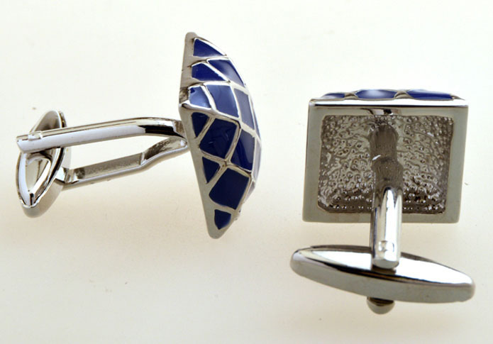 Blue Elegant Cufflinks Paint Cufflinks Wholesale & Customized CL655070