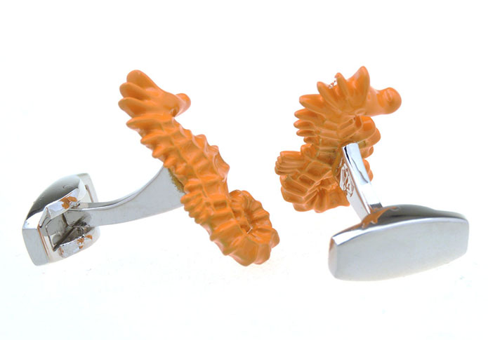 Dragon Cufflinks  Orange Cheerful Cufflinks Paint Cufflinks Animal Wholesale & Customized  CL656974