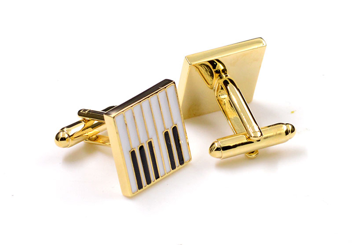 Piano key Cufflinks  Black White Cufflinks Paint Cufflinks Funny Wholesale & Customized  CL657461