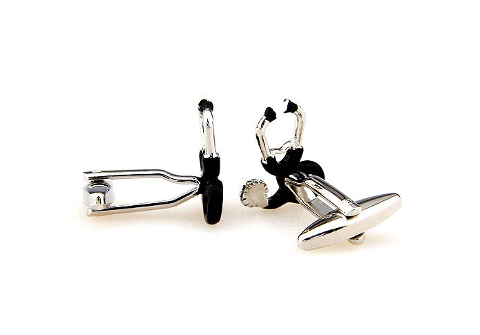 Doctors stethoscope Cufflinks  Black Classic Cufflinks Paint Cufflinks Tools Wholesale & Customized  CL662610