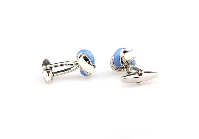  Blue White Cufflinks Paint Cufflinks Knot Wholesale & Customized  CL663026