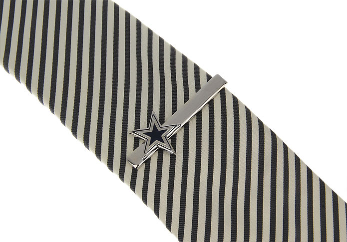 Five-pointed star Tie Clips Blue Elegant Tie Clips Paint Tie Clips Flags Wholesale & Customized CL850888