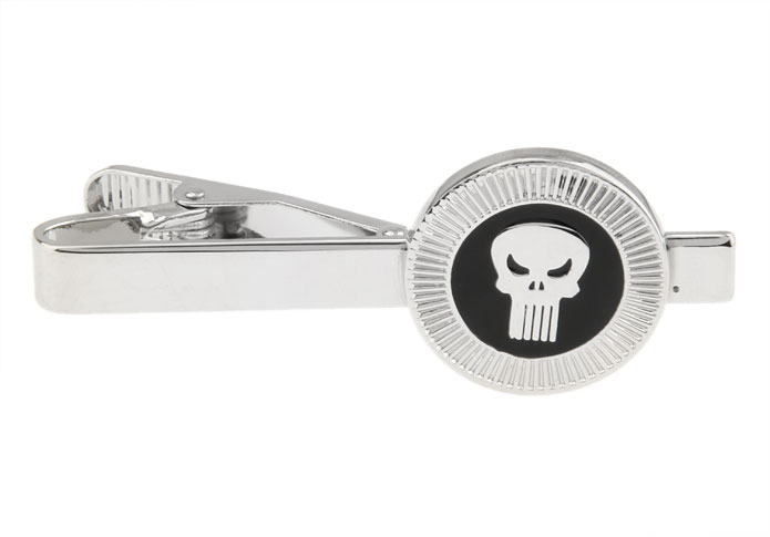  Black Classic Tie Clips Paint Tie Clips Skull Wholesale & Customized  CL870802