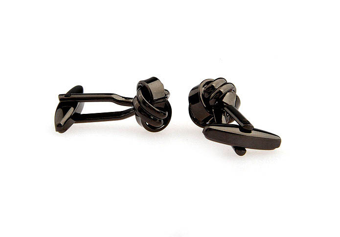  Gray Steady Cufflinks Metal Cufflinks Knot Wholesale & Customized  CL652604