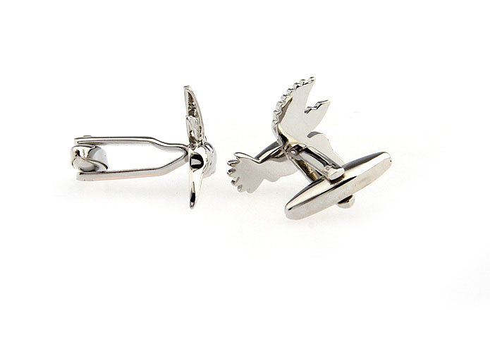Hummingbird Cufflinks  Silver Texture Cufflinks Metal Cufflinks Animal Wholesale & Customized  CL652631