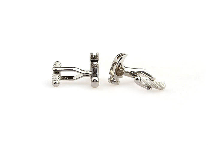 Hammer Cufflinks  Silver Texture Cufflinks Metal Cufflinks Tools Wholesale & Customized  CL652660