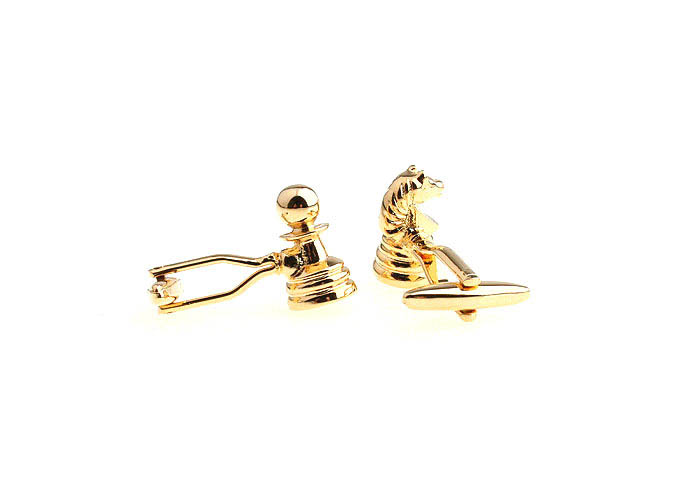 Pawn chess horse Cufflinks  Gold Luxury Cufflinks Metal Cufflinks Tools Wholesale & Customized  CL652905