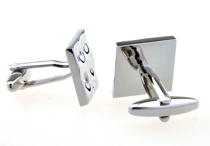  Silver Texture Cufflinks Metal Cufflinks Wholesale & Customized  CL653810