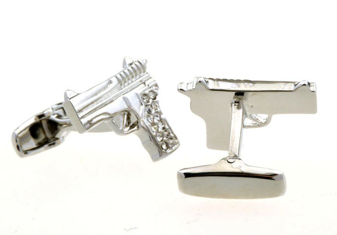 Pistol Cufflinks  White Purity Cufflinks Metal Cufflinks Military Wholesale & Customized  CL653827