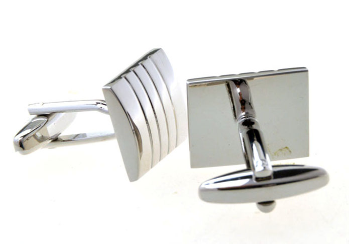  Silver Texture Cufflinks Metal Cufflinks Wholesale & Customized  CL653836