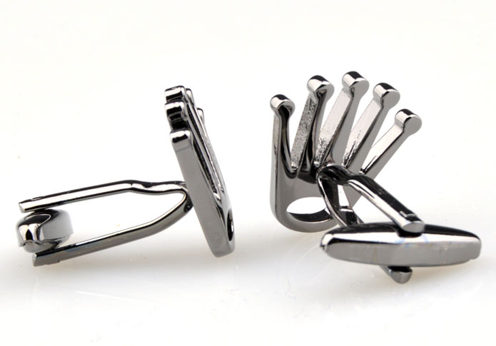 Palm-shaped Cufflinks Gray Steady Cufflinks Metal Cufflinks Funny Wholesale & Customized CL654966