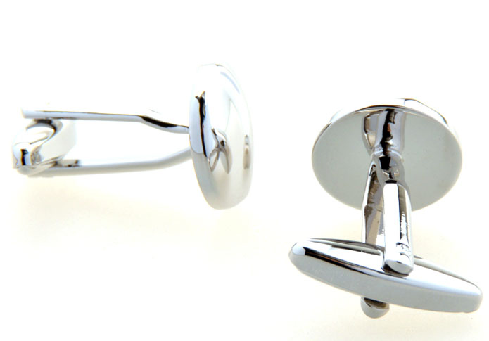 Silver Texture Cufflinks Metal Cufflinks Wholesale & Customized CL654974