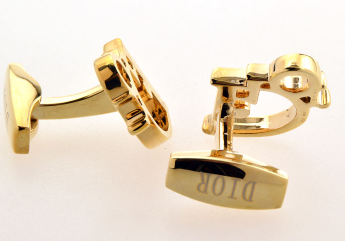 DIOR Cufflinks Gold Luxury Cufflinks Metal Cufflinks Flags Wholesale & Customized CL655018