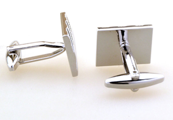 Silver Texture Cufflinks Metal Cufflinks Wholesale & Customized CL655177