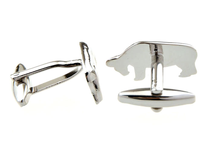 Bull Cufflinks Silver Texture Cufflinks Metal Cufflinks Animal Wholesale & Customized CL655389
