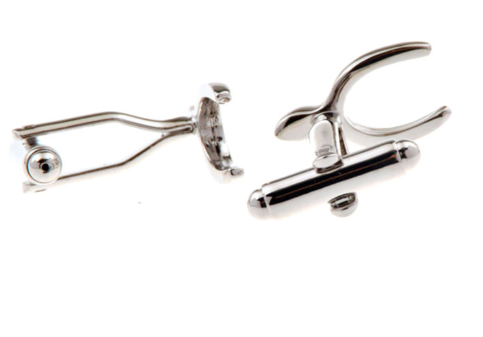 Slingshot Cufflinks Silver Texture Cufflinks Metal Cufflinks Tools Wholesale & Customized CL655440