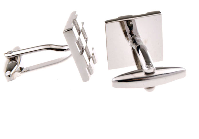 Silver Texture Cufflinks Metal Cufflinks Wholesale & Customized CL655445