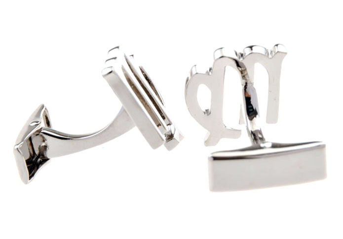 Virgo Cufflinks Silver Texture Cufflinks Metal Cufflinks Symbol Wholesale & Customized CL655451