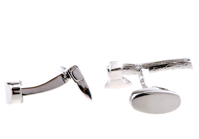 Ax Cufflinks Silver Texture Cufflinks Metal Cufflinks Tools Wholesale & Customized CL655467