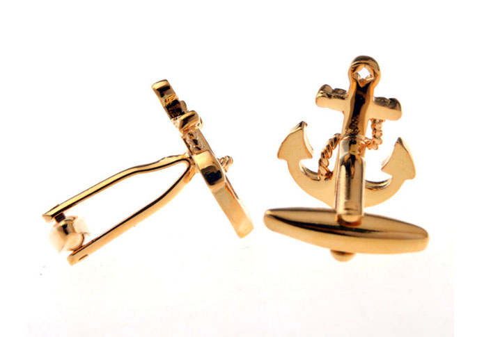 Anchors Cufflinks  Gold Luxury Cufflinks Metal Cufflinks Transportation Wholesale & Customized  CL655772