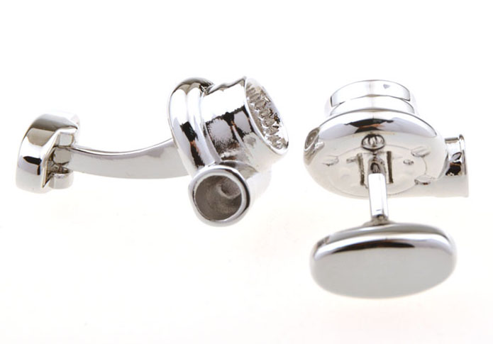 Blower Cufflinks  Silver Texture Cufflinks Metal Cufflinks Tools Wholesale & Customized  CL655838