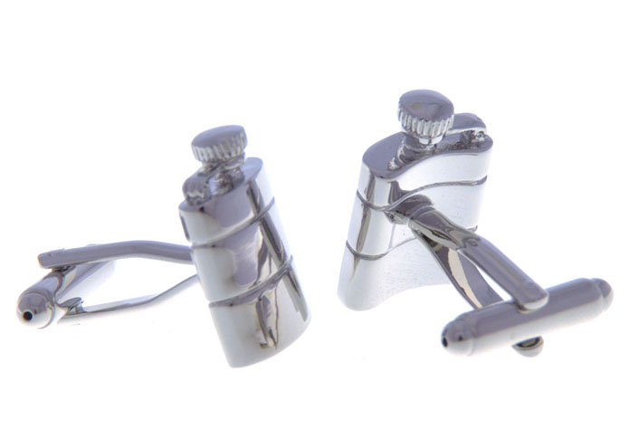 Kettle Cufflinks  Silver Texture Cufflinks Metal Cufflinks Tools Wholesale & Customized  CL656679