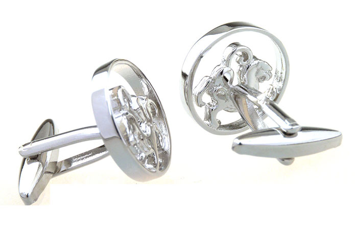 Zodiac, Tiger Cufflinks  Silver Texture Cufflinks Metal Cufflinks Animal Wholesale & Customized  CL656716