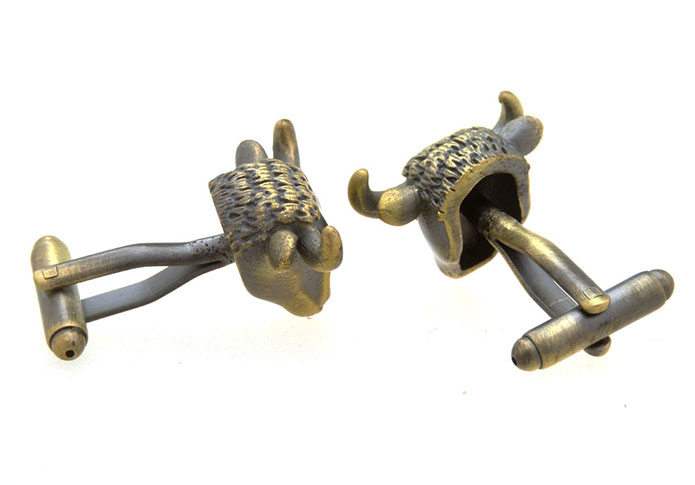 Yak Cufflinks  Bronzed Classic Cufflinks Metal Cufflinks Animal Wholesale & Customized  CL656903