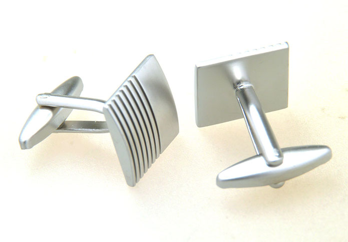  Silver Texture Cufflinks Metal Cufflinks Wholesale & Customized  CL656945