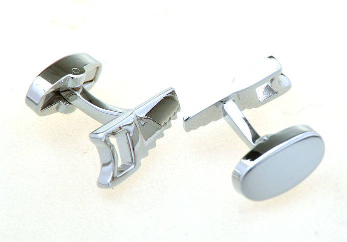 Saw Cufflinks  Silver Texture Cufflinks Metal Cufflinks Tools Wholesale & Customized  CL656964
