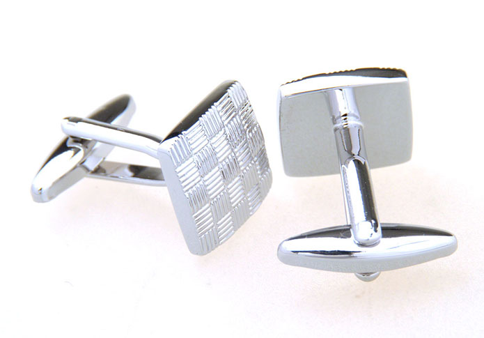  Silver Texture Cufflinks Metal Cufflinks Wholesale & Customized  CL656966