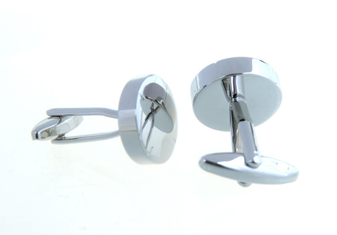  Silver Texture Cufflinks Metal Cufflinks Wholesale & Customized  CL657084