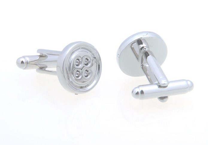  Silver Texture Cufflinks Metal Cufflinks Wholesale & Customized  CL657095