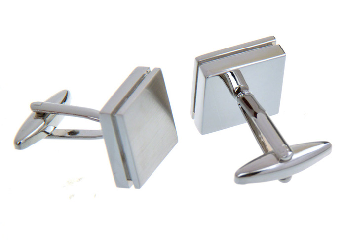  Silver Texture Cufflinks Metal Cufflinks Wholesale & Customized  CL657121