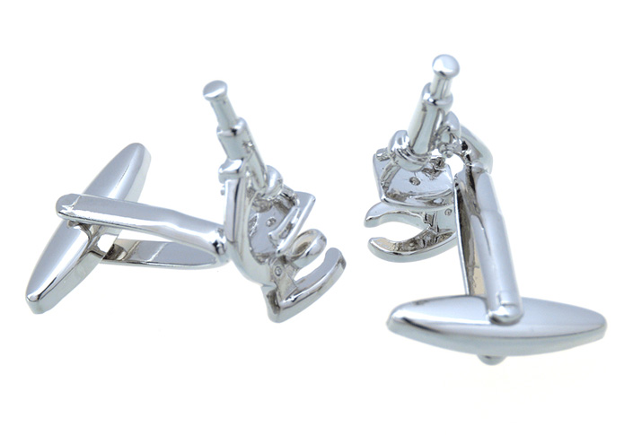  Silver Texture Cufflinks Metal Cufflinks Tools Wholesale & Customized  CL657124