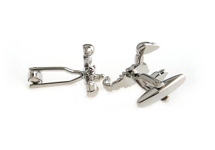 Scorpion Cufflinks  Silver Texture Cufflinks Metal Cufflinks Animal Wholesale & Customized  CL666862