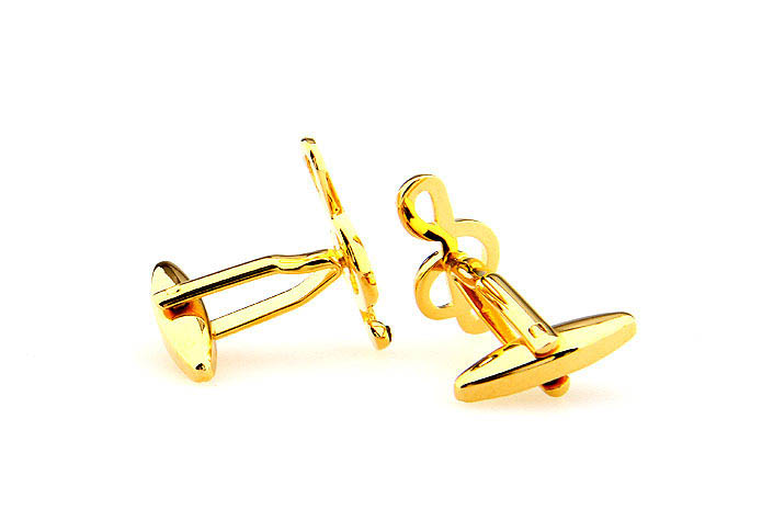 Musical notes Cufflinks  Gold Luxury Cufflinks Crystal Cufflinks Music Wholesale & Customized  CL666983
